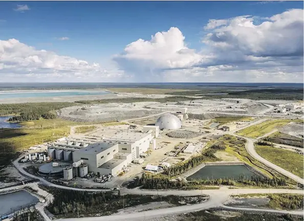  ??  ?? Detour Gold mine in Cochrane, Ont. U.S. hedge fund billionair­e John Paulson has voiced his discontent with the performanc­e of Detour’s executive team.