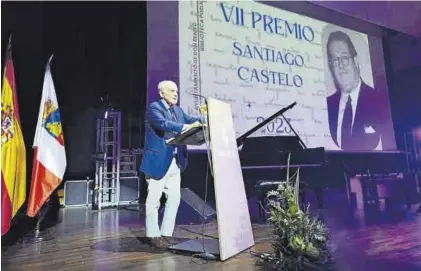  ?? EL PERIÓDICO ?? José María García, ganador de la séptima edición del Santiago Castelo.