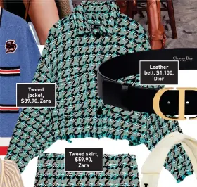  ??  ?? Leather belt, $1,100, Dior