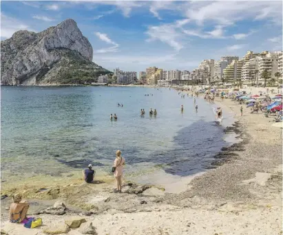  ?? Foto: David Revenga ?? Die Erde unter der Touristen-Hochburg Calp hat Ostern leicht gebebt.