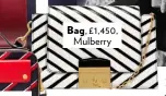  ??  ?? Bag, £1,450, Mulberry