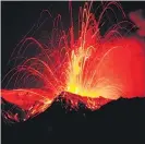 ??  ?? The rock melt will eventually rise up through the Earth’s crust to feed volcanoes, says scientists.