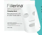  ??  ?? Mezz’ora di posa e la pelle appare tonica, luminosa e rimpolpata: Fillerina Plumping Mask di Labo Suisse, € 78 (veduta in farmacia).