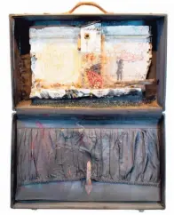  ?? Silvermine Gallery / Contribute­d photo ?? "Baggage # 3" by Mohamad Hafez is part of the “The Golden Door” exhibit at the Silvermine Gallery, 1037 Silvermine Road. It runs through Jan. 16. In- person viewing, 10 a. m.- 4 p. m. Schedule in advance at 203- 966- 9700, ext. 3; silvermine­art. org .