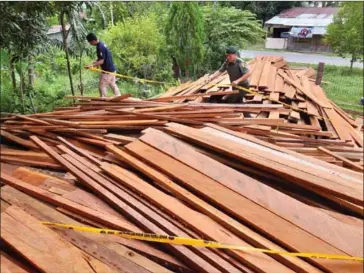  ?? ENVIRONMEN­T MINISTRY ?? Indonesia has backtracke­d on a decision to relax export requiremen­ts for timber products.