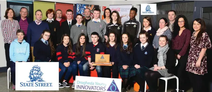  ??  ?? Pictured at the launch of Drogheda Young Innovators.