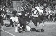  ?? Photo courtesy of Shelley Wiiliams ?? Demarkus Cooper turns upfield after catching a pass earlier this season. Cooper and his Prairie Grove teammates play at Warren tonight in a rematch from last year’s semifinal game in Class 4A.