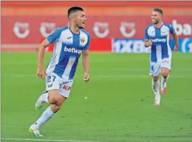  ??  ?? Óscar Rodríguez celebra uno de sus goles con el Leganés, donde jugó cedido la última temporada.