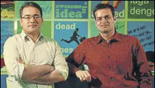  ?? MINT/FILE ?? Snapdeal cofounders Rohit Bansal and Kunal Bahl contribute­d ₹8.45 crore each to the new fund