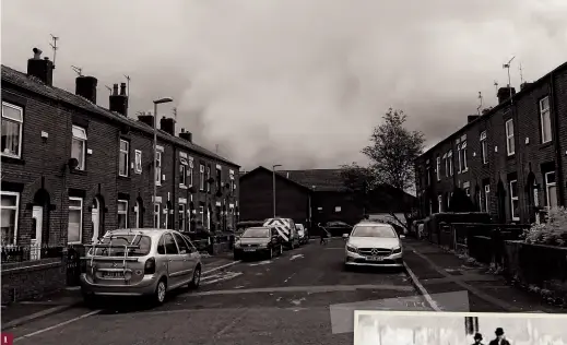  ??  ?? 1: Swinton Street, Oldham: Beckett’s boyhood home.
2: The Snipe, Audenshaw, c.1928, where Beckett made his dirt-track debut.
Bowler-hatted officials go the aid of dismounted rider Sid Meadowcrof­t. The Audenshaw track acquired a reputation for accidents and fatalities. (Speedway in Manchester) 3: Clement Beckett, blacksmith’s apprentice, circa 1925 (Working Class Movement
Library)
4: The preserved
facade of Manchester White City stadium, where
Clem achieved stardom by beating star riders such as the American ‘Sprouts’ Elder. 1