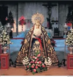  ?? ARCHIVO ?? La bellísima imagen de la Virgen de la O en Capuchinos.