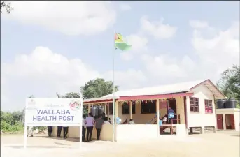  ?? ?? The Wallaba Health Post (Ministry of Health photo)