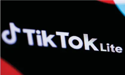  ?? Photograph: Kiran Ridley/AFP/Getty Images ?? TikTok Lite was launched in France and Spain this month.