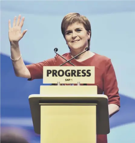  ?? PICTURE: JOHN DEVLIN ?? 0 Nicola Sturgeon’s speech to the SNP conference was well-crafted, well delivered and well received