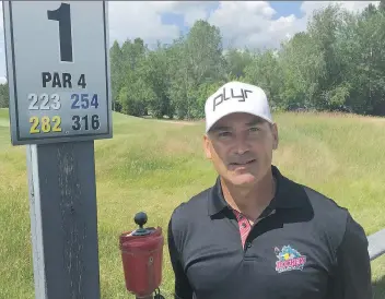  ?? DARREN ZARY ?? Scott Allan is back where he started, playing amateur golf in Saskatchew­an.