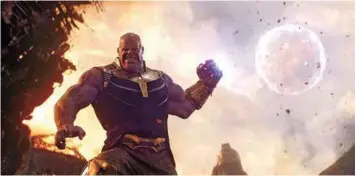  ??  ?? Josh Brolin is Thanos in “Avengers: Endgame.”