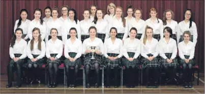  ?? Picture: Phil Hannah. ?? Kilgraston Girls Choir, winner of the Yacamini Memorial Trophy at Perform in Perth.