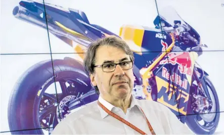  ?? BILD: SN/APA ?? KTM-Chef Stefan Pierer hat in Spielberg auch kritische Töne für den Motorsport angeschlag­en.