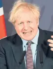  ?? PAUL GROVER/POOLPHOTO ?? British Prime Minister Boris Johnson speaks after the U.K. and the European Union reached a free-trade deal Thursday.