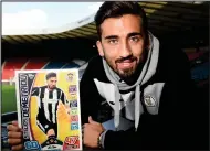  ??  ?? Stelios Demetriou promotes the new Topps Match Attax