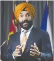  ?? THE CANADIAN PRESS ?? Innovation Minister Navdeep Bains says people should “feel confident online.”