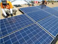  ??  ?? The solar power plant project is a positive developmen­t as it will attract more economic investment to the district