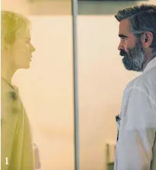 ?? FOTO: ALAMODEFIL­M ?? Es passieren seltsame, lebensbedr­ohende Dinge im Haus des Herzchirur­gen Steven Murphy (Colin Farrell) und seiner Frau (Nicole Kidman), die ebenfalls Ärztin ist.