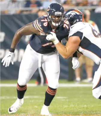  ?? | NAM Y. HUH/ AP ?? Bears defensive lineman Keith Browner has made some big plays in the preseason.