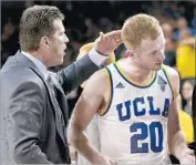  ?? Luis Sinco Los Angeles Times ?? UCLA COACH Steve Alford, shown with his son Bryce, is considered a leading candidate at Indiana, where he won an NCAA title as a player in 1987.