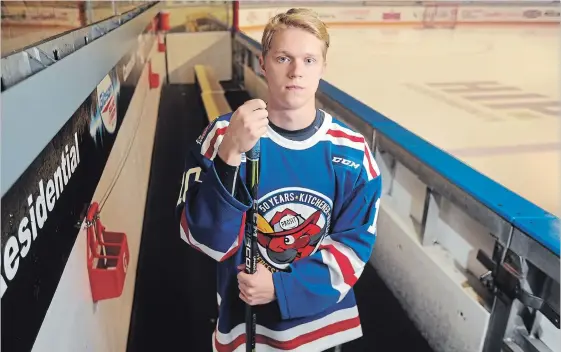  ?? DAVID BEBEE WATERLOO REGION RECORD ?? Kitchener Rangers centre Alexey Lipanov, acquired in a trade Thursday, found out that he and head coach Jay McKee had the same billet parent in Sudbury, 25 years apart.