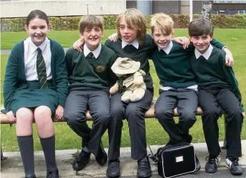  ??  ?? Clever kids The St Leonard’s team who represente­d South Lanarkshir­e in the quiz final