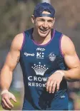  ??  ?? Billy Slater at Melbourne Storm training yesterday.