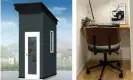  ??  ?? A single chair fits snugly inside the tiny office Photograph: KI Star Real Estate