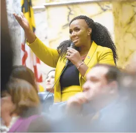  ?? DYLAN SLAGLE/CARROLL COUNTY TIMES ?? Del. Shaneka T. Henson will participat­e in a virtual town hall at 4 p.m. Thursday as to how COVID-19 has impacted the African American community in Annapolis.
