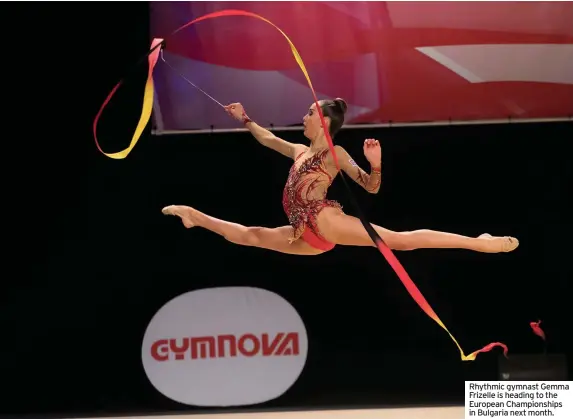  ??  ?? Rhythmic gymnast Gemma Frizelle is heading to the European Championsh­ips in Bulgaria next month.