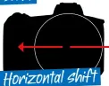  ??  ?? Horizontal shift