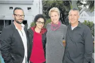  ?? Picture: SALVELIO MEYER ?? CULINARY SEDUCTION: Food lovers, from left, Mark Oosthuizen, Bernadene Freeman, Sarah Hall and Sean Mitri enjoying the stunning food and wine offerings at the launch of The Food Studio in Walmer this week