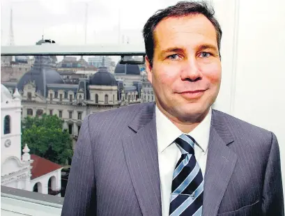  ?? EFE ?? El fiscal Alberto Nisman se suicidió el 18 de enero de 2015.