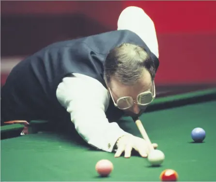  ??  ?? Fond memories:
Dennis Taylor beat fellow Northern Ireland legend Alex Higgins in the final of The Masters in 1987