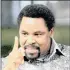  ??  ?? ABSENT: TB Joshua