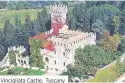  ??  ?? &gt; Gareth Bale and Emma Rhys-Jones will marry in the historic Vincigliat­a Castle, left, in Tuscany next year with Beyoncé, top left, as guest singer Vincigliat­a Castle, Tuscany