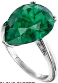  ??  ?? COLOUR EXPERT Raphael Gübelin; emerald ring in white gold; the first Gübelin store in Lucerne