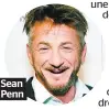  ??  ?? Sean Penn