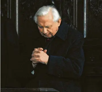  ?? Foto: Katharina Ebel, kna ?? Georg Ratzinger, der Bruder des emeritiert­en Papstes Benedikt XVI., ist am Mittwoch im Alter von 96 Jahren in Regensburg gestorben.
