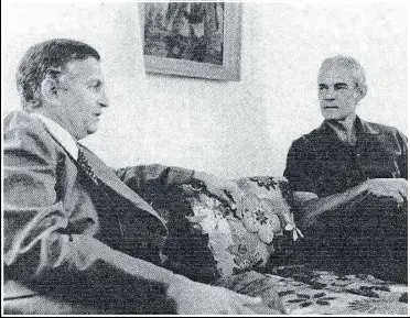  ??  ?? Jamaica Labour Party Leader Edward Seaga (left) with People’s National Party President Michael Manley.