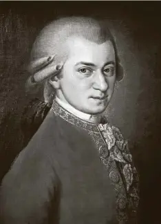  ?? De Agostini via Getty Images ?? Wolfgang Amadeus Mozart (portrait by Barbara Krafft) wasn’t a tragic figure, author Jan Swafford notes.