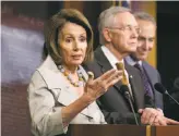  ??  ?? House Minority Leader Nancy Pelosi holds her Democratic caucus together by building consensus, allies say.