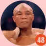  ??  ?? 48 GEORGE FOREMAN (BOXE)Lo statuniten­se ha conquistat­o il mondiale dei pesi massimi per la prima volta nel 1973, a 24 anni, e per l’ultima volta a 48 nel 1997