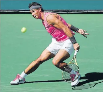  ?? FOTO: EFE ?? Rafa Nadal, en uno de sus torneos favoritos. Lo ha ganado tres veces, en cuatro finales, pero no desde 2013