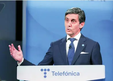  ?? EUROPA PRESS ?? El presidente de Telefónica, José María Álvarez-Pallete